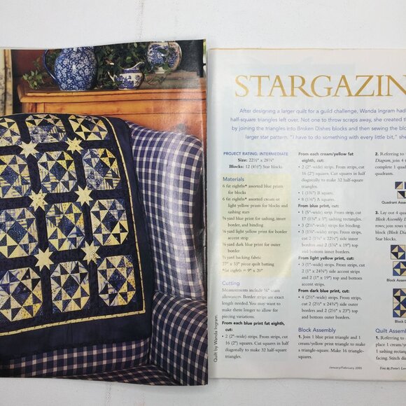 Fons & Porters Love of Quilting Magazine January February 2005 Cowboy Quilt - Picture 4 of 10